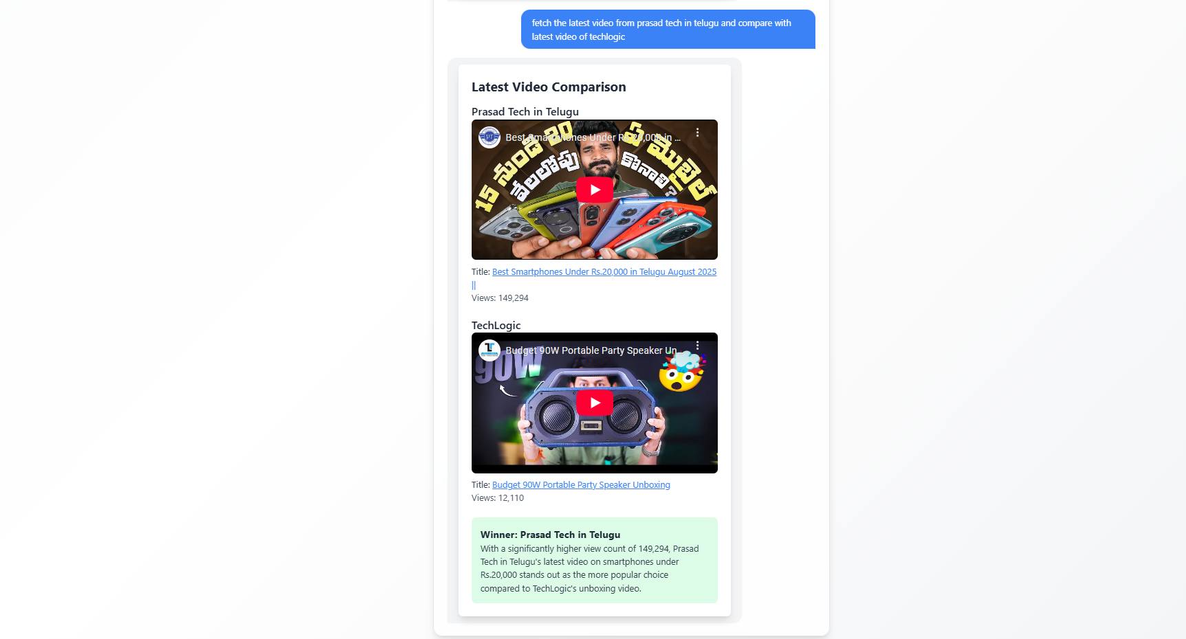 Youtube AI Agent
